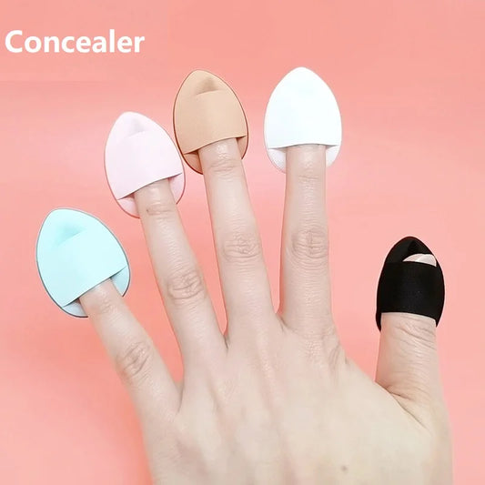 1/10PCS Mini Makeup Sponges Finger Puff Beauty Sponge
